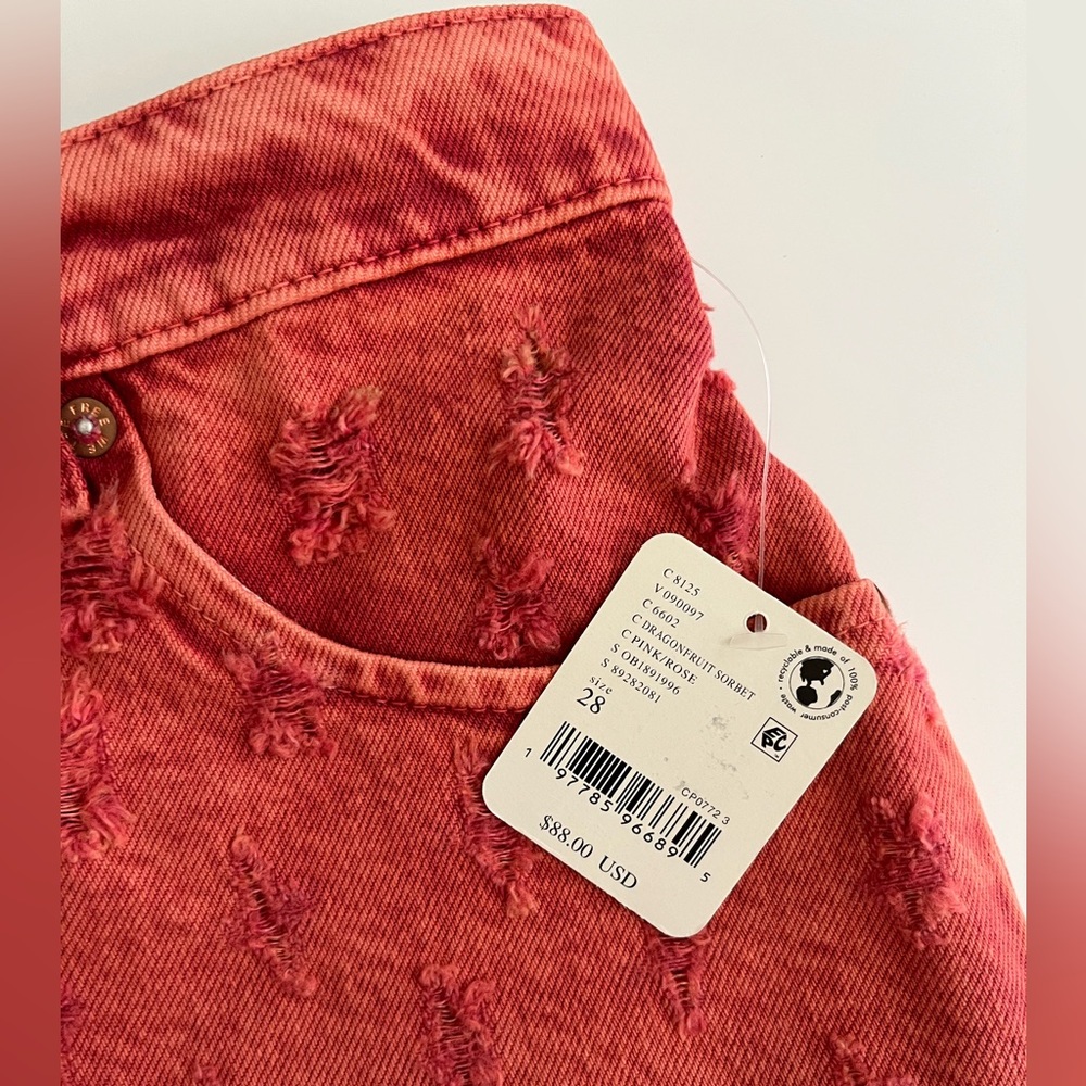 We The Free | NWT Hi-Lo Shorts Dragonfruit Sorbet - Picture 6 of 7